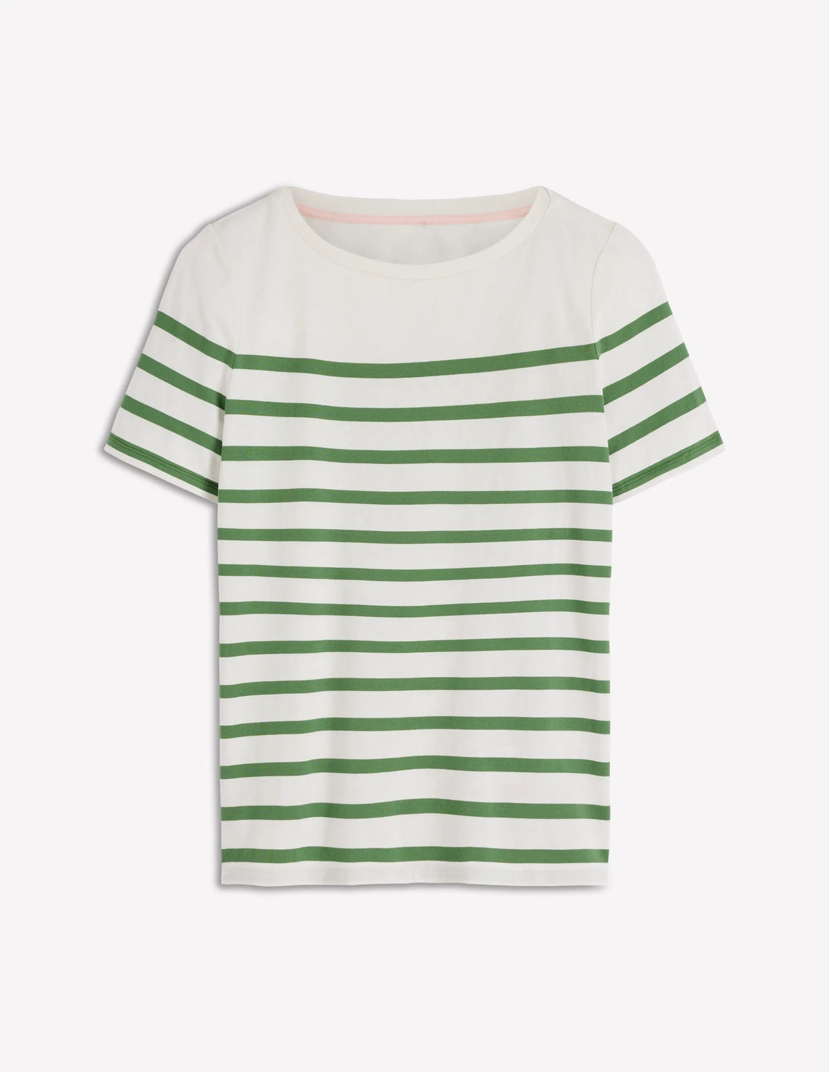 Olivia Short Sleeve Breton-Fairway and Ivory Stripe