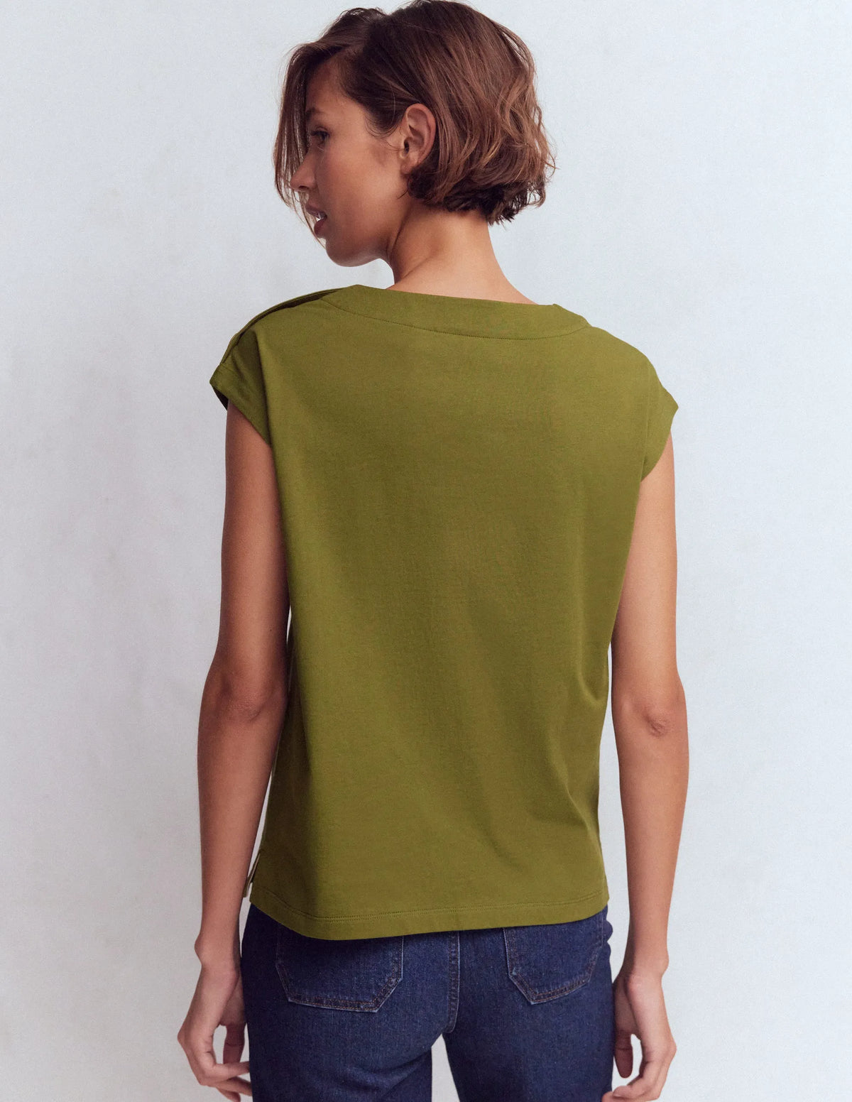 Button Detail T-Shirt-Mayfly