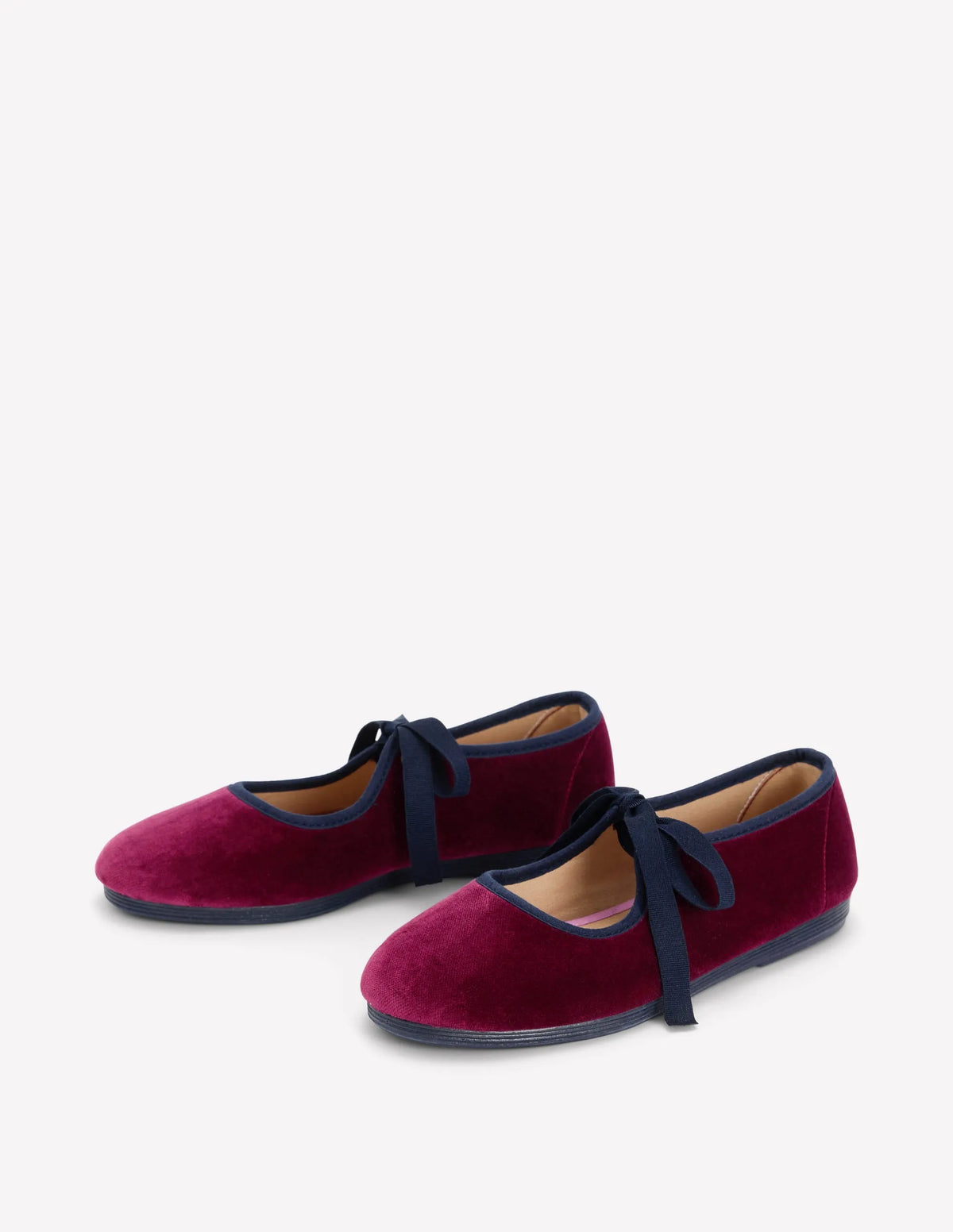 Flexi Tie Mary Janes-Oxblood