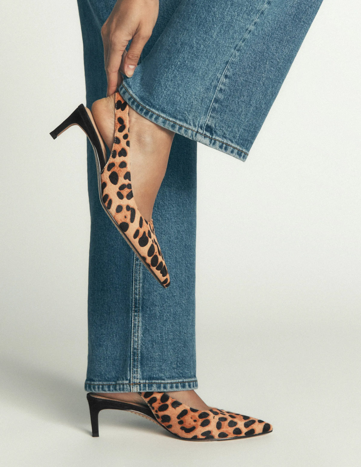 Hope Pointed Slingback Heels-Classic Leopard