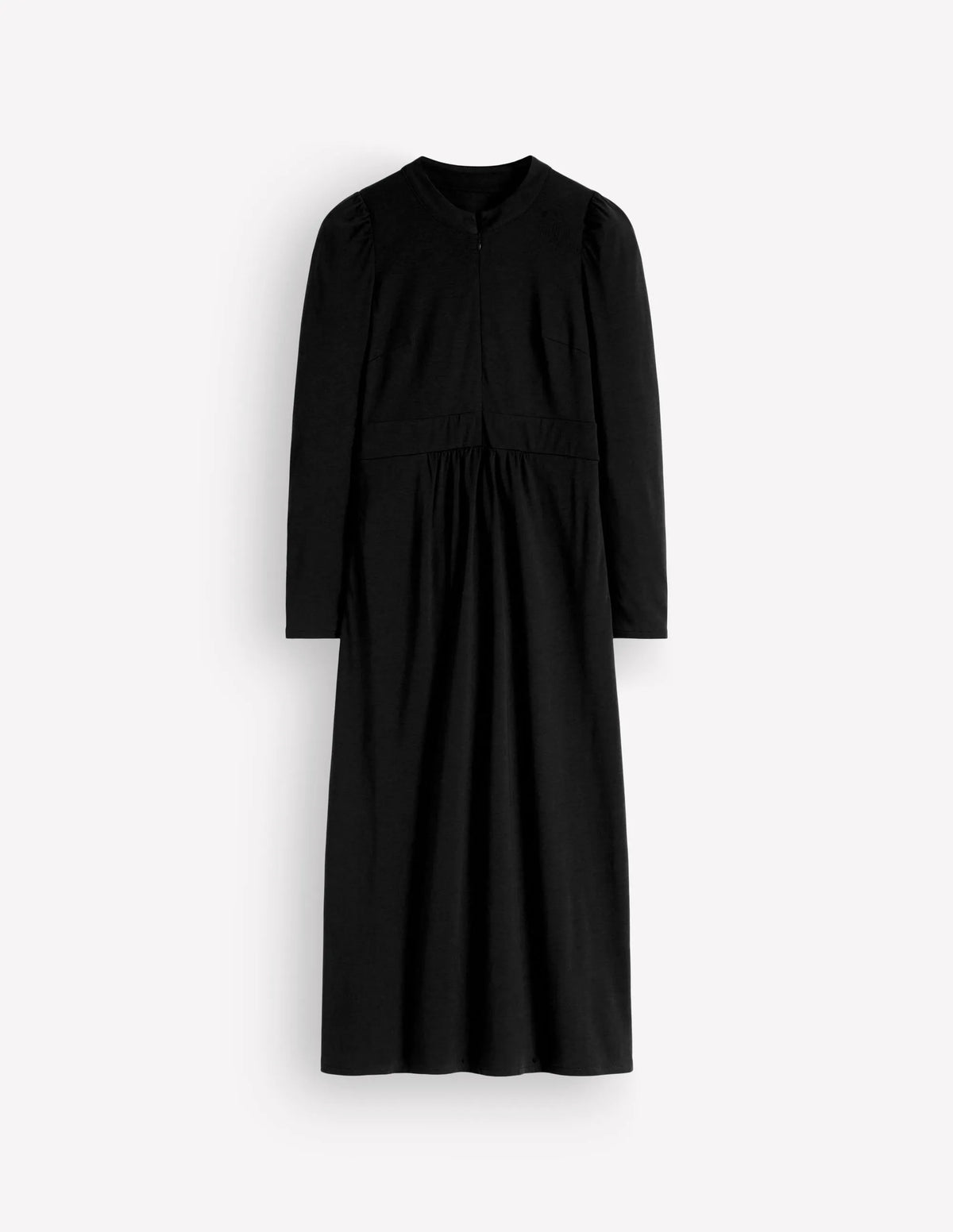 Hope Zip Detail Jersey Dress-Black