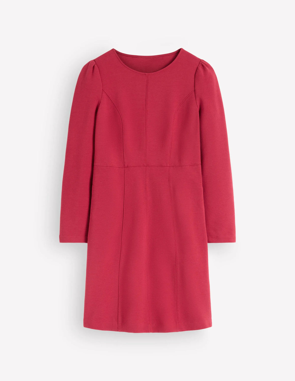 Marla Seamed Ottoman Dress-Red Earth