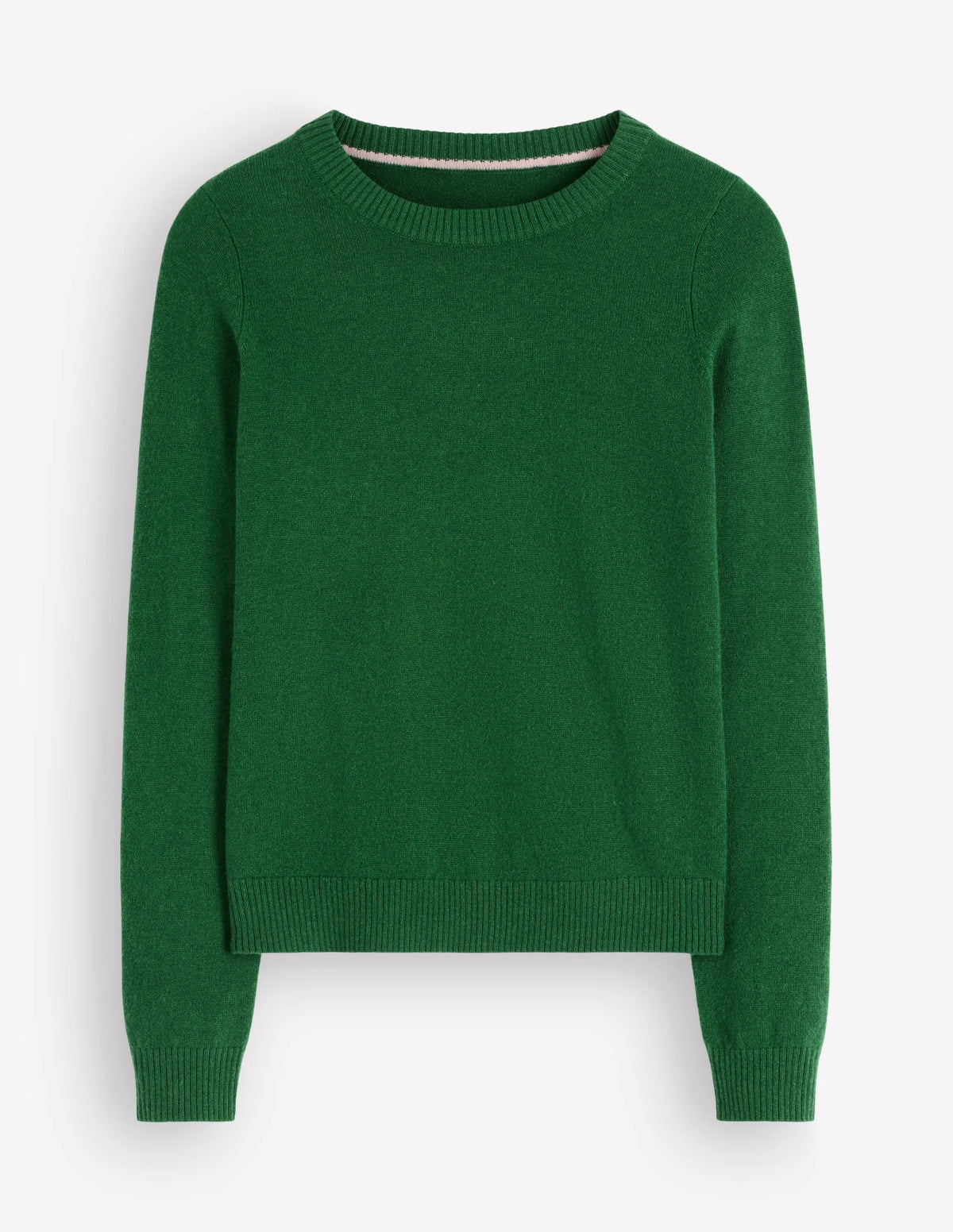 Elsie Cashmere Crew Sweater-Fresh Green