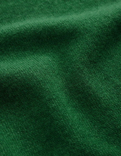 Elsie Cashmere Crew Sweater-Fresh Green