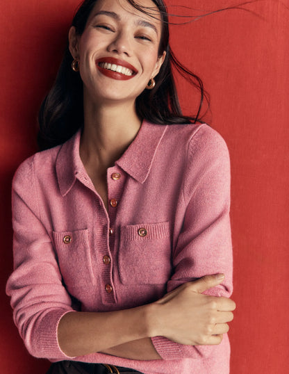 Marianne Merino Wool Sweater-Pink Heather