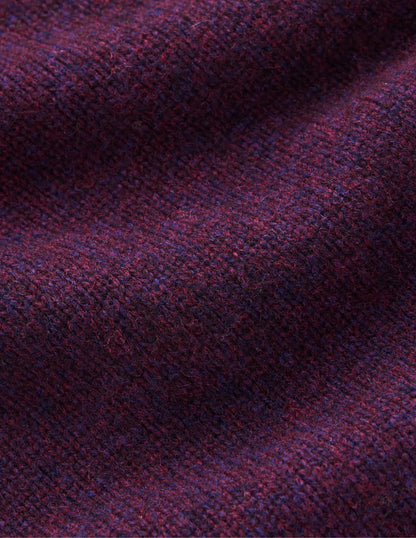 Marta Merino Wool Crew Sweater-Potent Purple