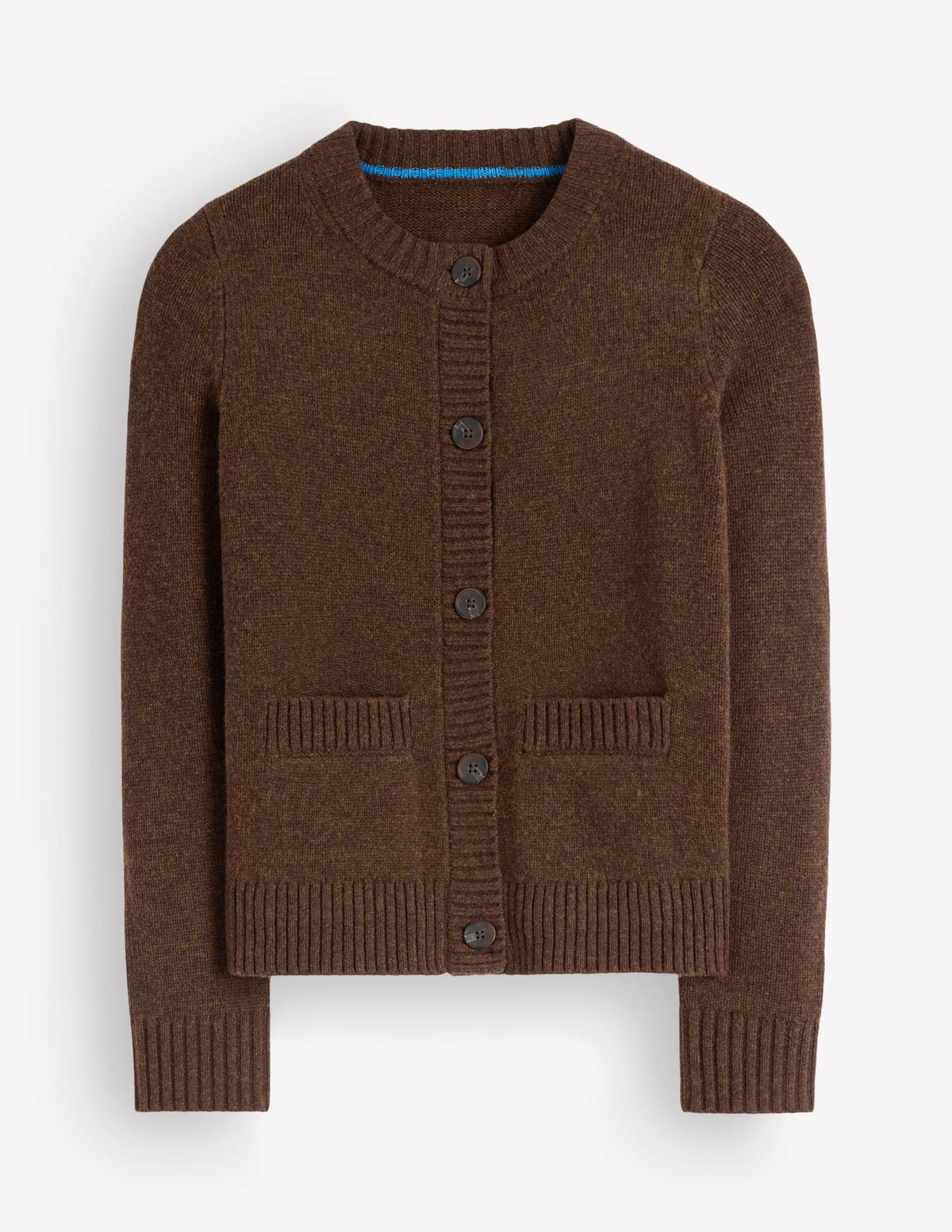 Marta Merino Wool Cardigan-Raw Umber