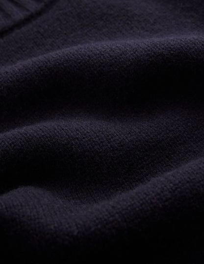 Marta Merino Wool T-shirt-Navy