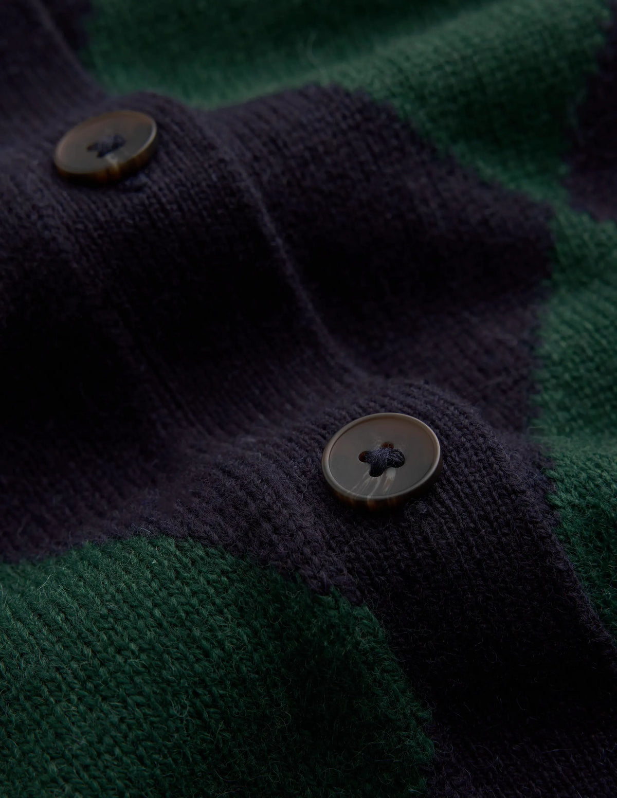 Ariadne Wool Blend Cardigan-Navy Argyle