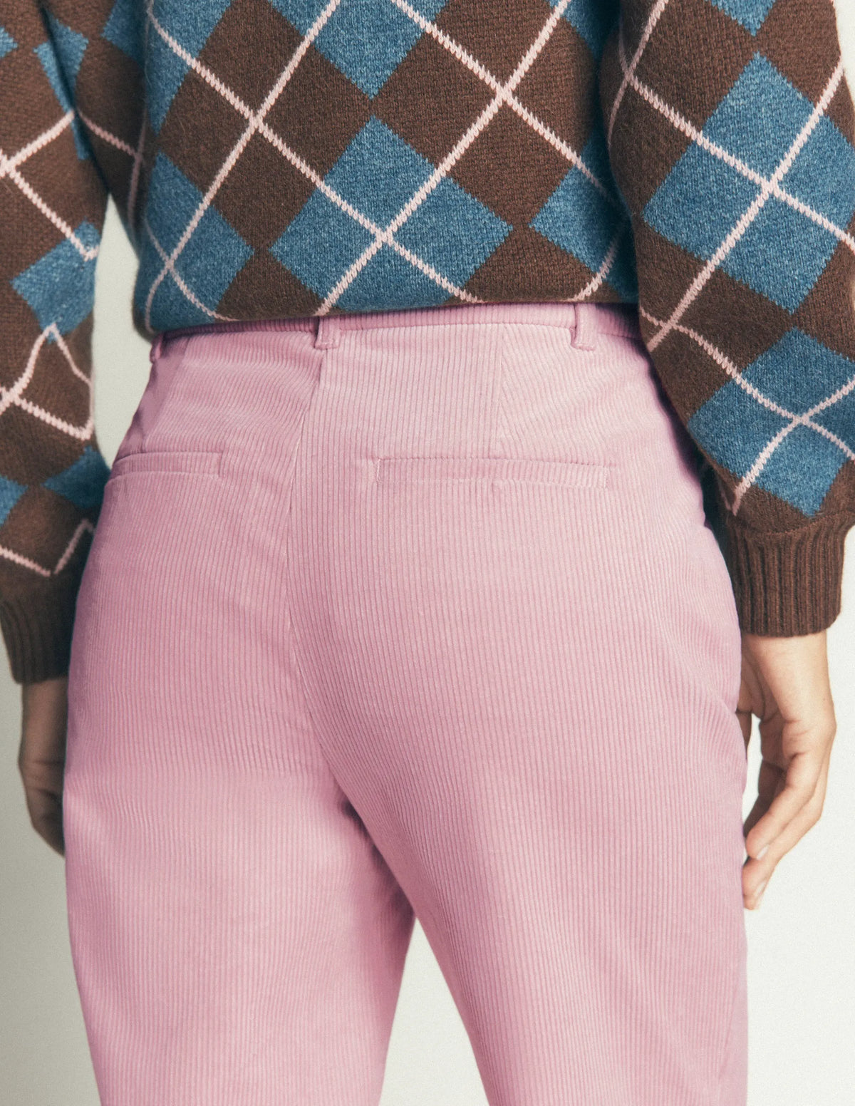 Canonbury Cord 7/8 Pants-Pink Violet