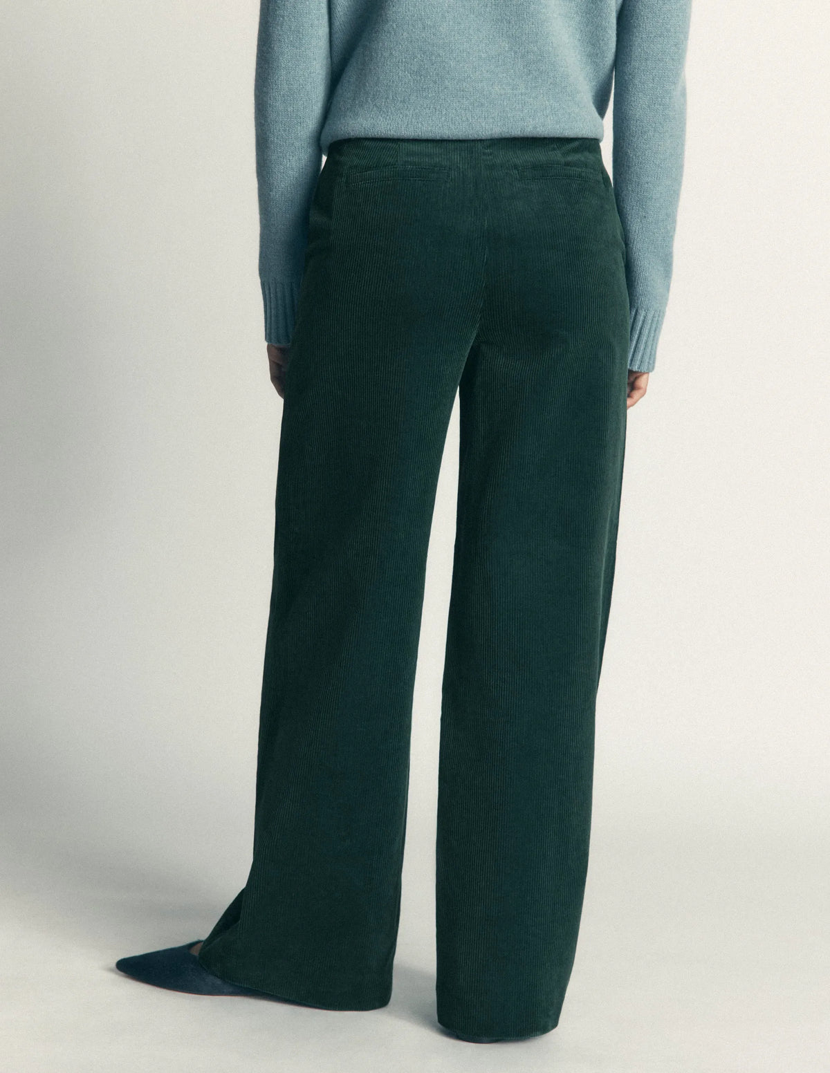 Belgravia Cord Pants-Midnight Teal
