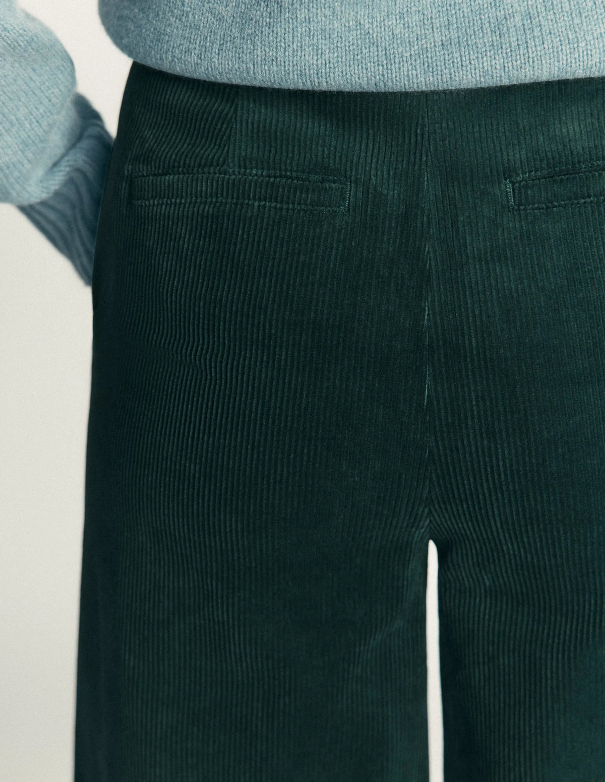 Belgravia Cord Pants-Midnight Teal