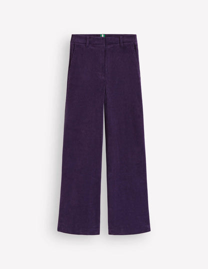 Belgravia Cord Pants-Deep Grape