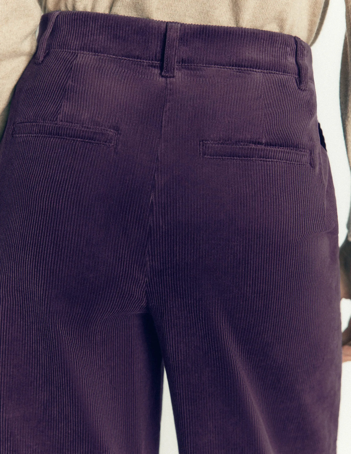 Belgravia Cord Pants-Deep Grape