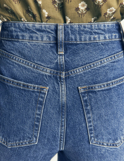 High Rise Slim Jeans-Mid Vintage