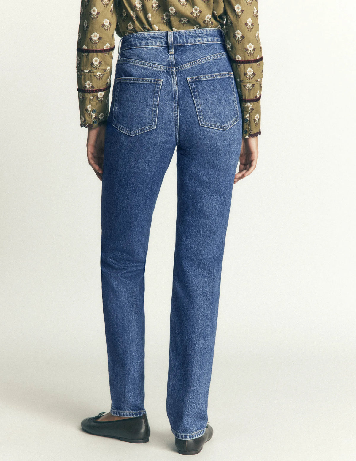 High Rise Slim Jeans-Mid Vintage