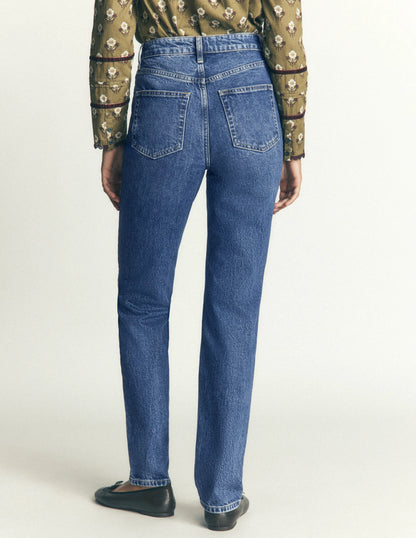 High Rise Slim Jeans-Mid Vintage