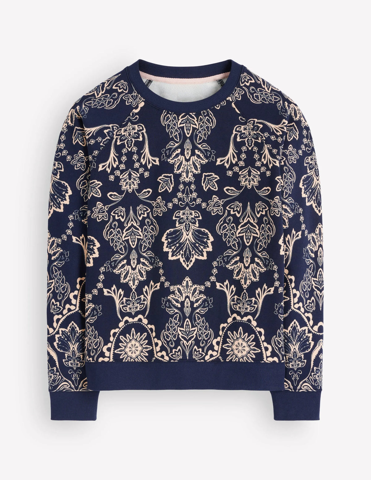 Rosa Printed Sweatshirt-Navy, Enchanted Flora