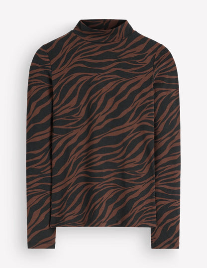 High Neck Jersey Top-Potting Soil, Zebra Swirl