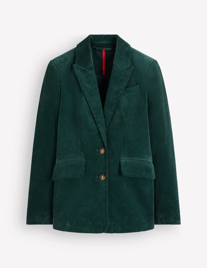 Stamford Cord Blazer-Midnight Teal