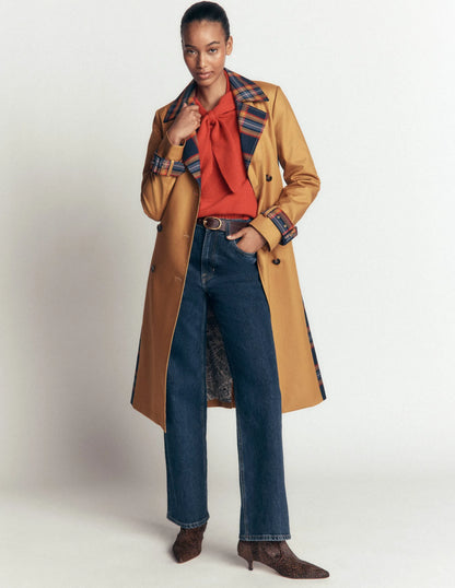 Double Breasted Trench-Camel