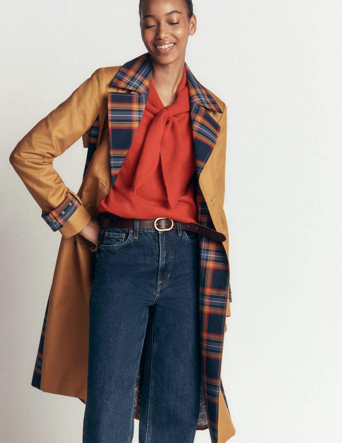 Double Breasted Trench-Camel