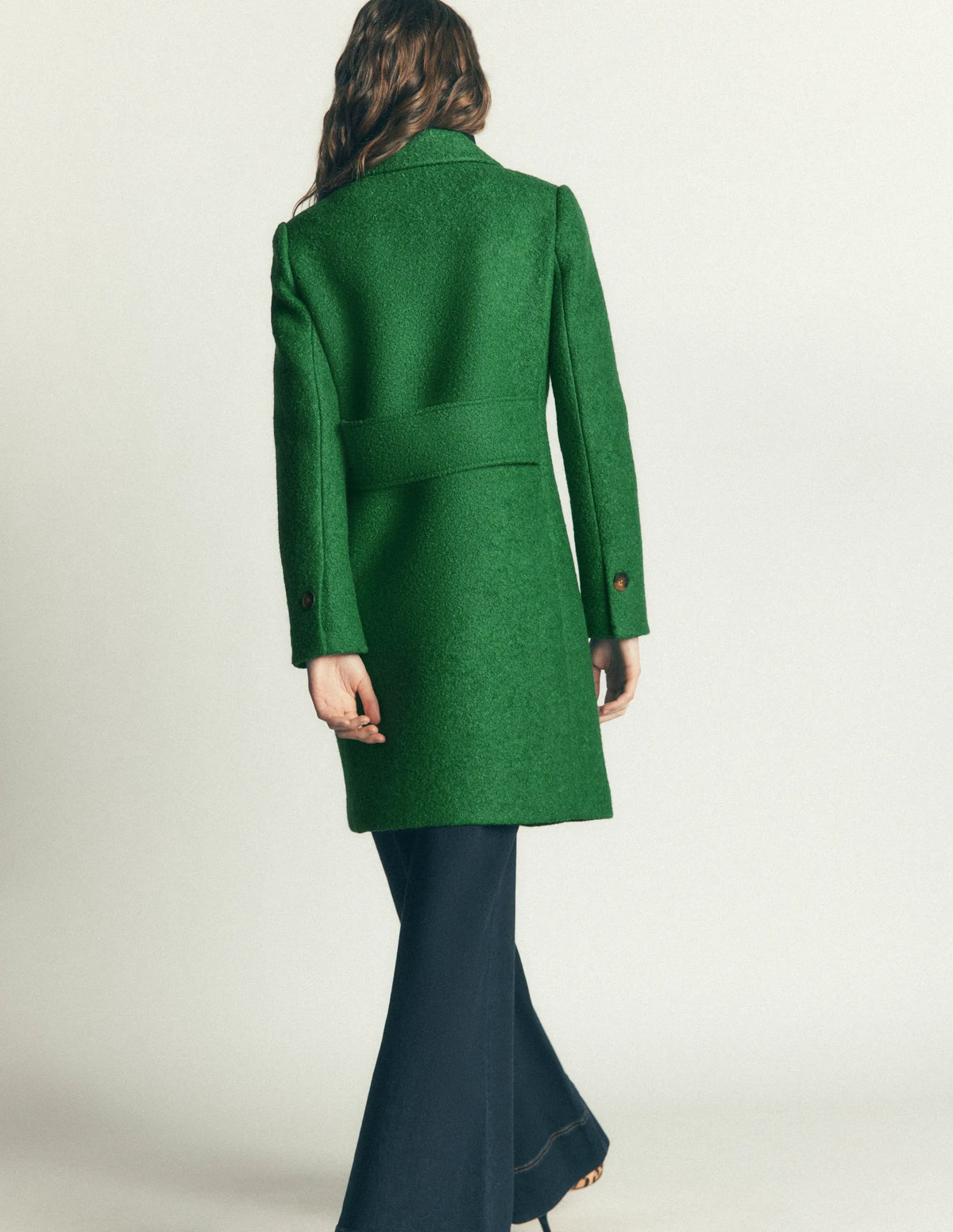 Aylesford Wool Coat-Fresh Green