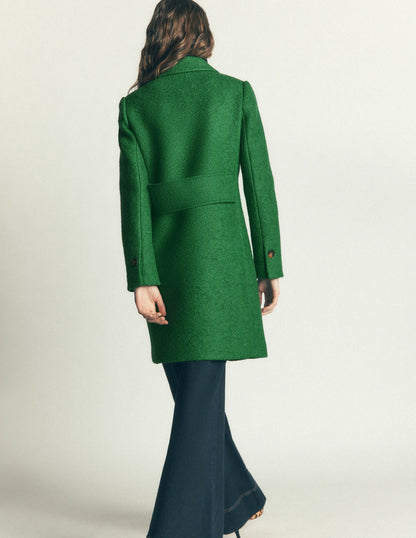 Aylesford Wool Coat-Fresh Green
