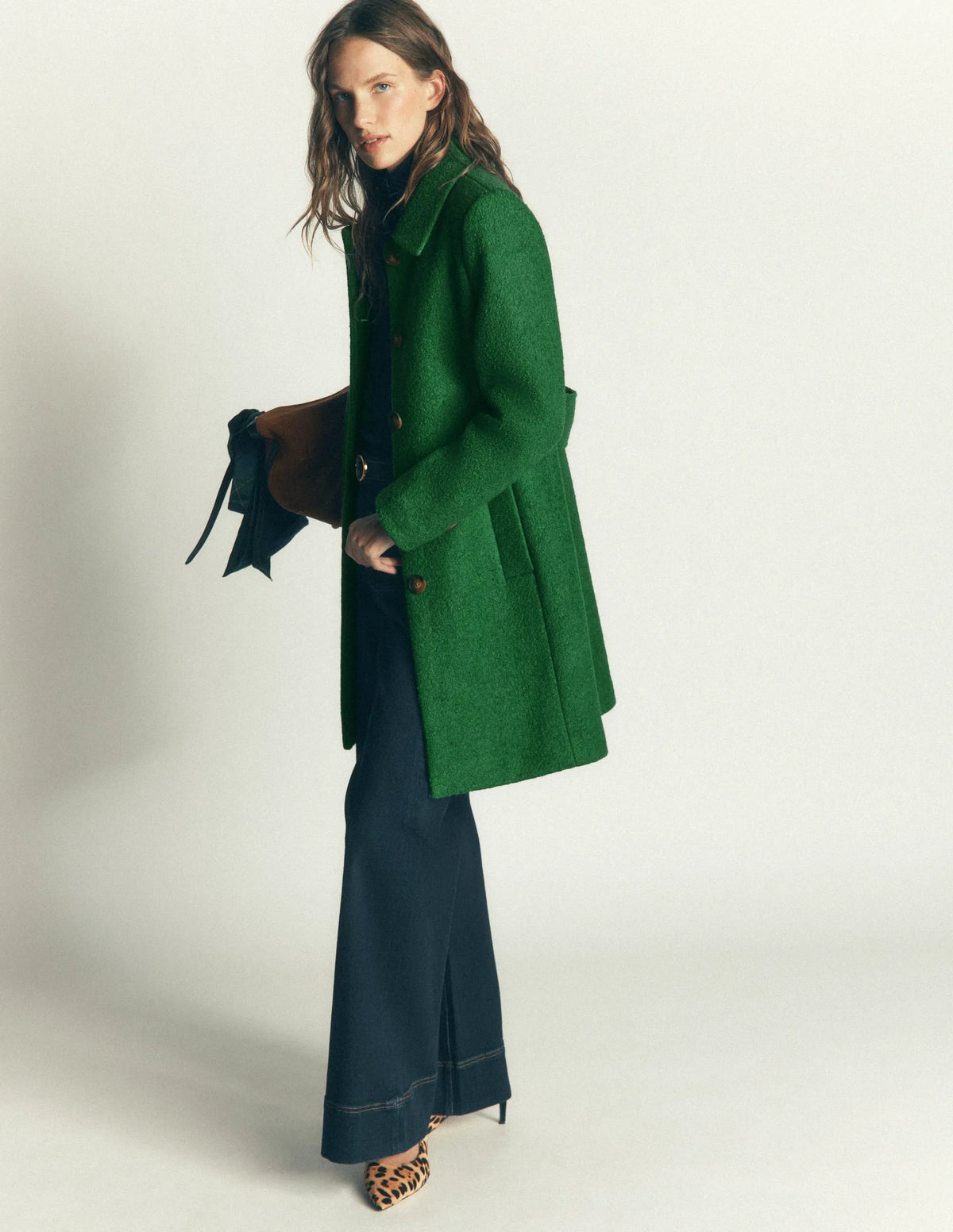 Aylesford Wool Coat-Fresh Green