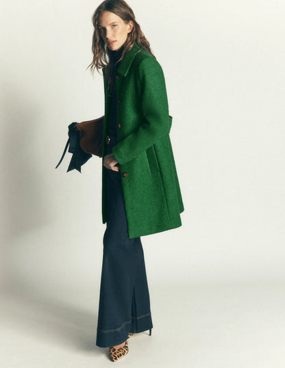 Aylesford Wool Coat-Fresh Green