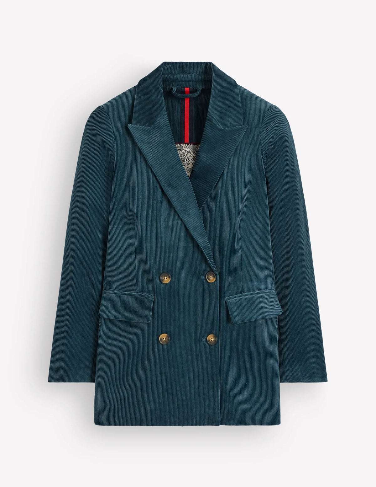 Double Breasted Blazer-Storm Blue