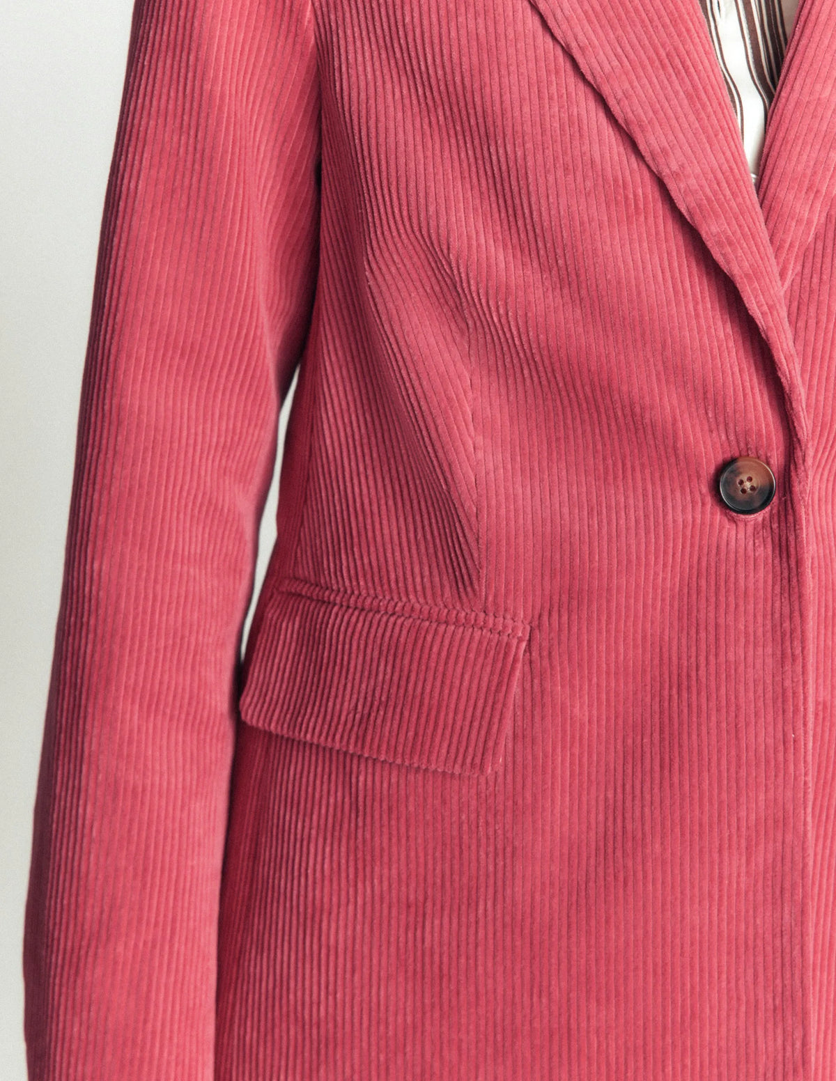 Woodbridge Cord Blazer-Cherry Blush