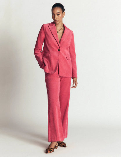 Woodbridge Cord Blazer-Cherry Blush